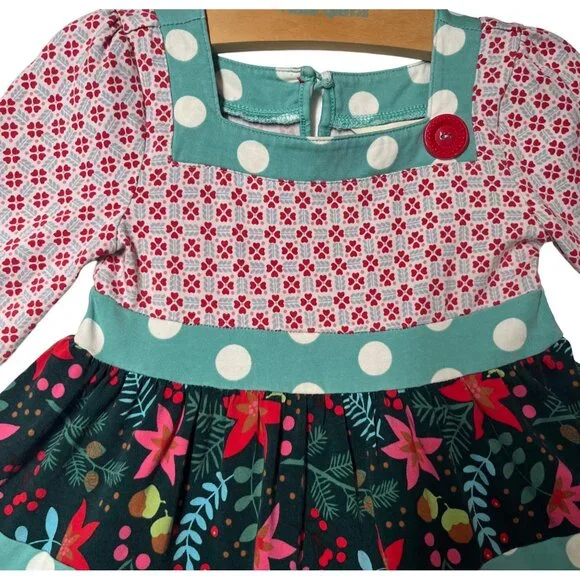 SIZE 2 Matilda Jane 2016 Once Upon a Time Party Mix Dress Fall Leaves Dress - Picture 2 of 8